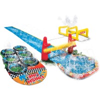 Banzai Aqua Blast Obstacle Course Slide (16'L Inflatable Backyard Aqua Water Park Fun)   557964951
